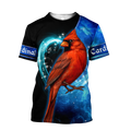 Cardinal Birds Blue Color shirts dress shorts for men and women