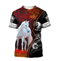 Beautiful Horse 3D All Over Printed shirt for Men and Women Pi040103-Apparel-MP-T-Shirt-S-Vibe Cosy™