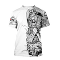 3D Tattoo Ancient Egypt Lion God Over Printed Shirt for Men and Women