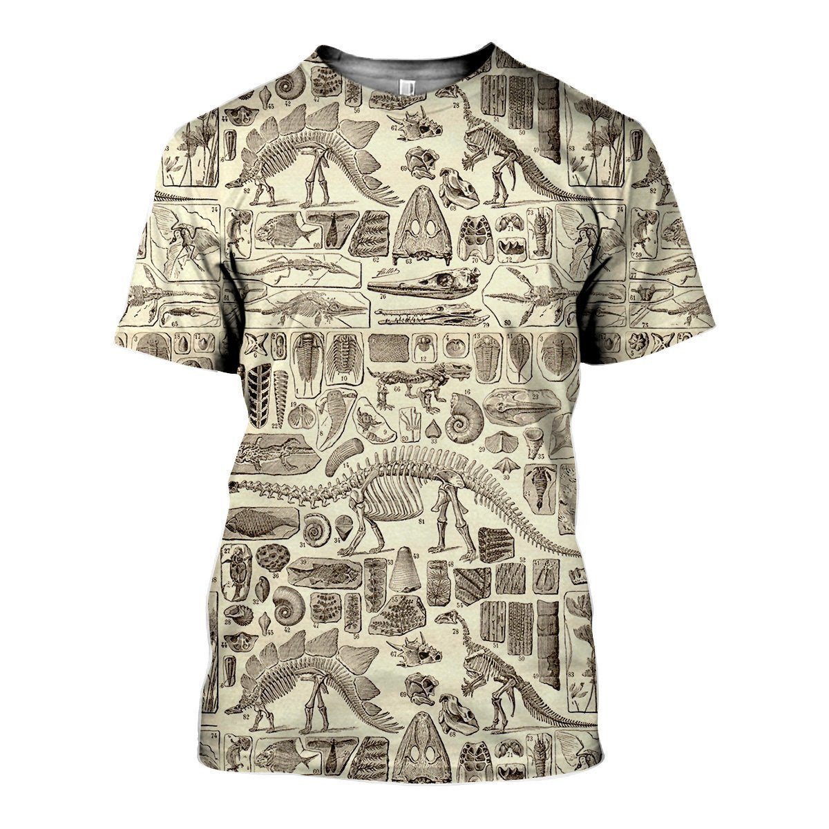 3D All Over Printed Dinosaur Fossils Shirts-Apparel-6teenth World-T-Shirt-S-Vibe Cosy™