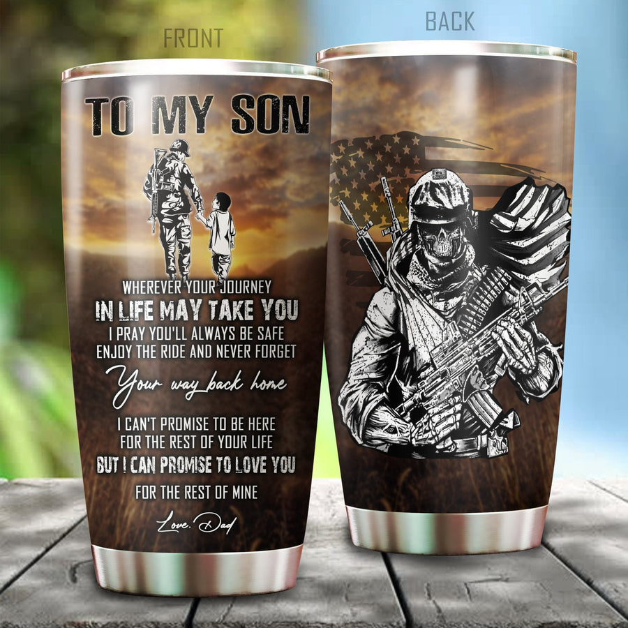 To My Son From Dad Stainless Steel Tumbler Pi112077