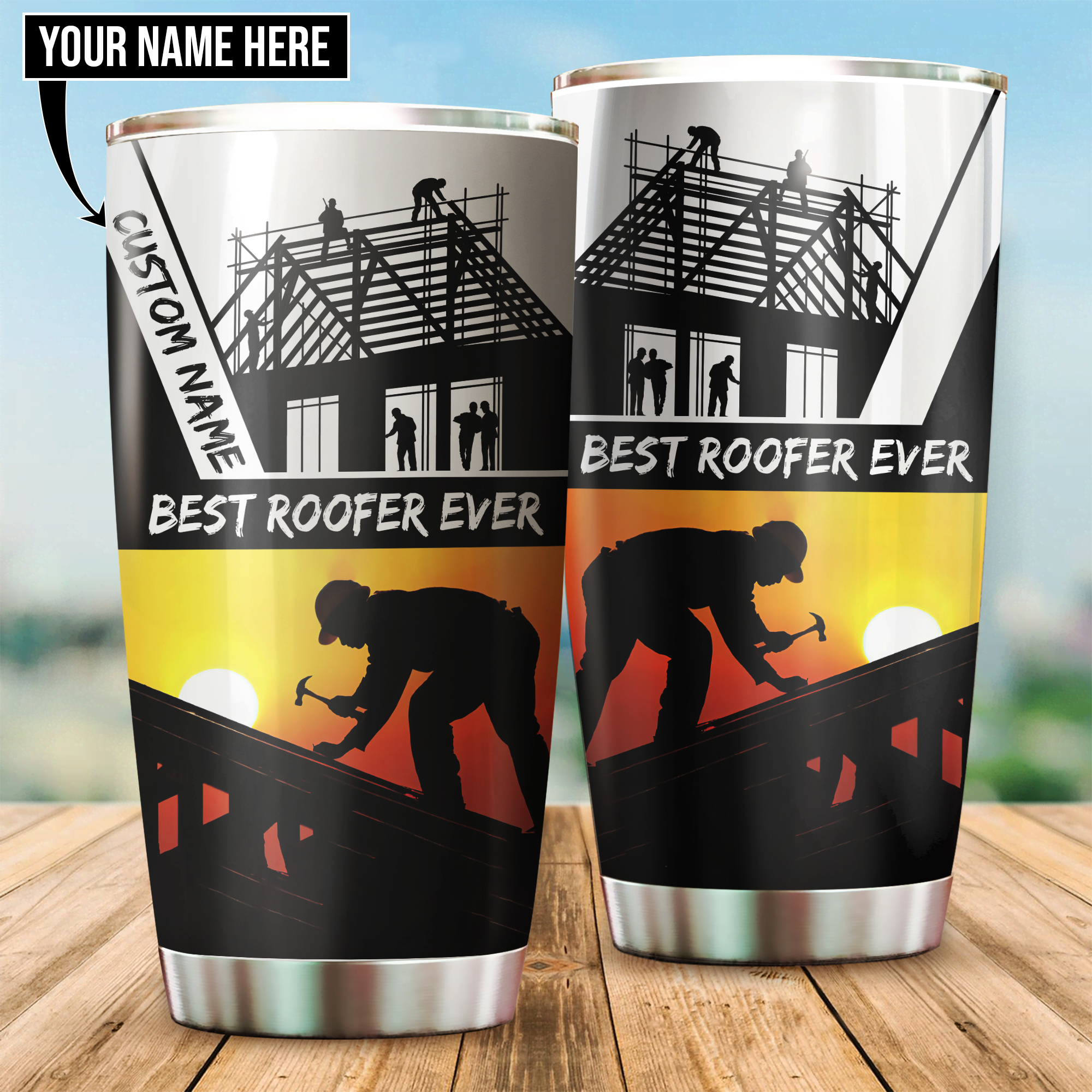 The Best Roofer 3D Tumbler LAM