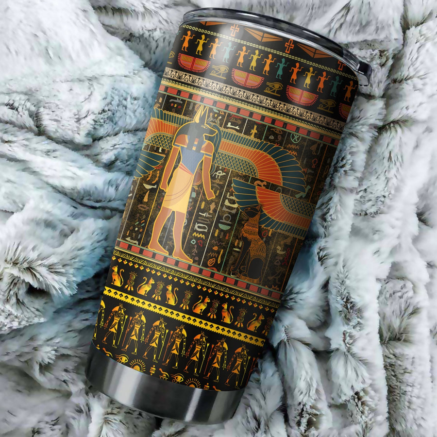 Ancient Egyptian Mythology Culture 3D print Stainless Steel Tumbler 20 Oz