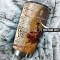 Personalized Name Bull Riding Stainless Steel Tumbler Bull Riding Knowledge