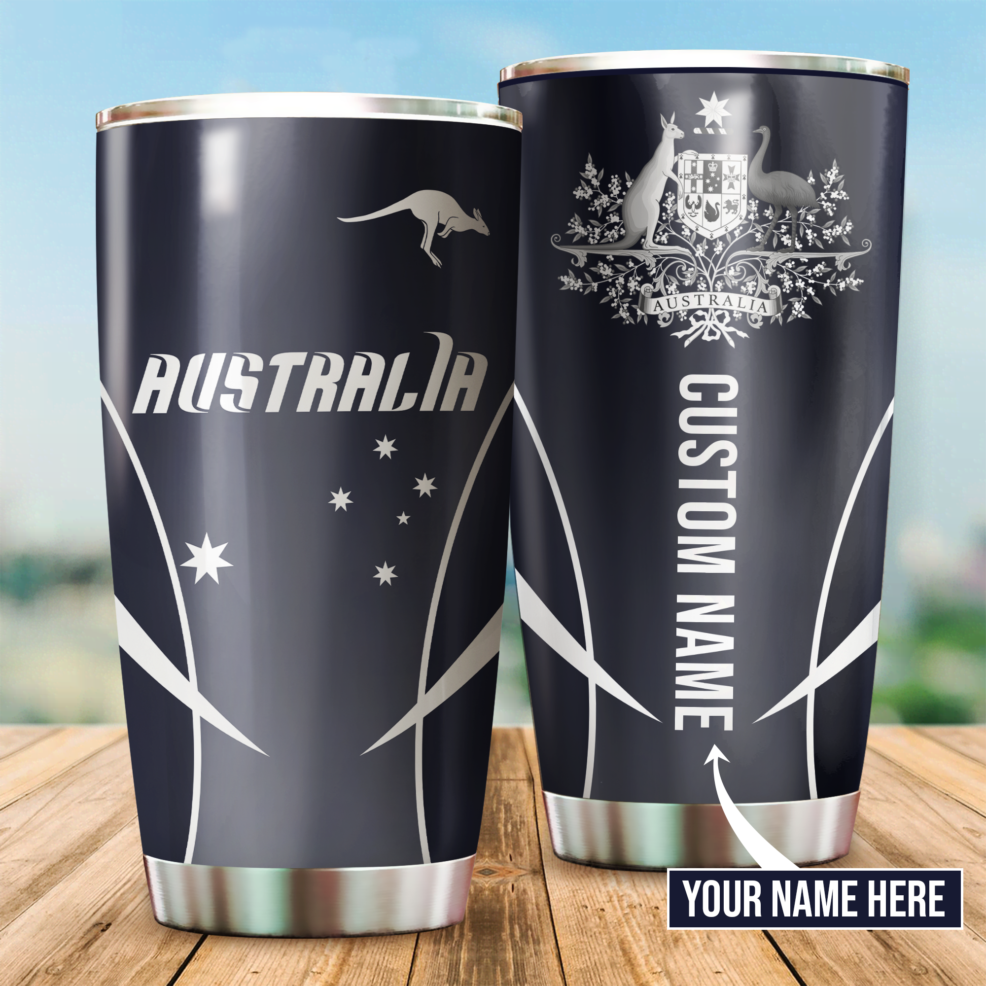 Tmarc Tee Australia active special custom name Stainless Steel Tumbler 20 Oz