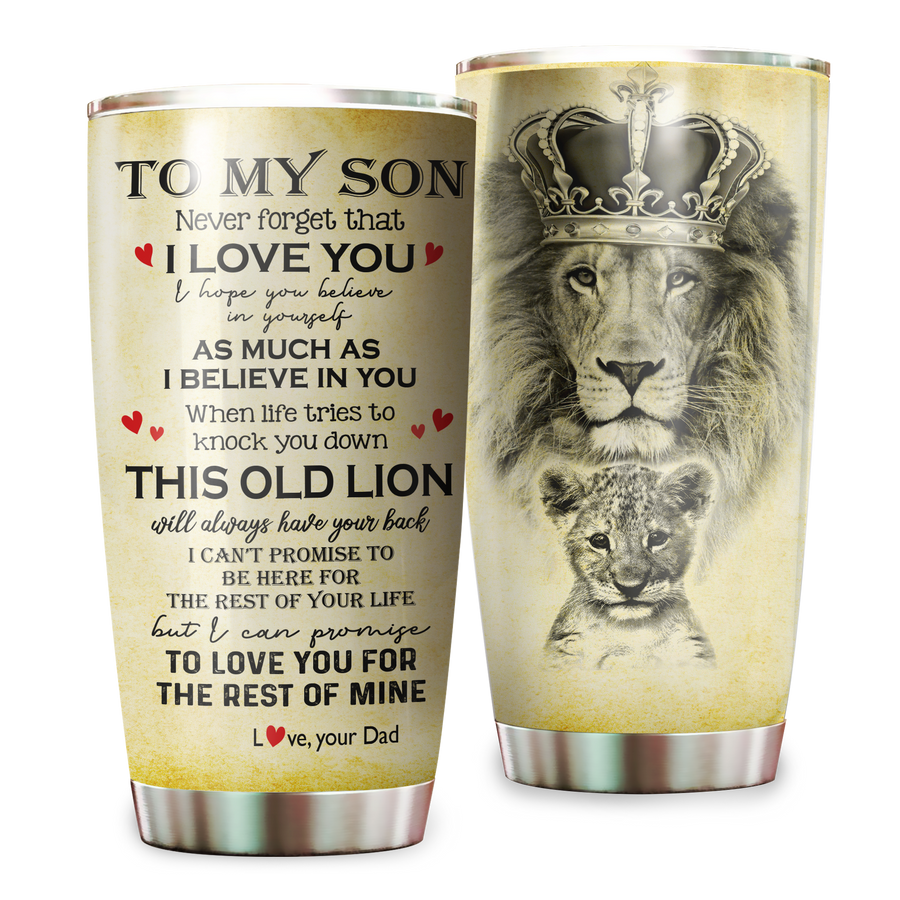 To My Son From Dad Stainless Steel Tumbler 20oz NDD10292002