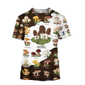 Edible mushroom hunting world 3d print shirts