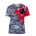 Tmarc Tee Anzac day remembrance Kiwi and Australia Navy Camo 3D print shirt