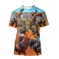 Bull Riding 3D All Over Printed Unisex Shirts Jump On