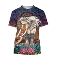 Mandala 3D All Over Printed Unisex Shirts Mandala Elephant