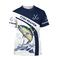 Custom name Tuna fishing design 3d print shirts