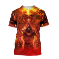 Premium Reaper Skull Fire 3D All Over Printed Unisex