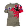 Tmarc Tee Anzac day remembrance Kiwi and Australia uniforms 3D print shirt