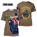 Tmarc Tee Custom name Australia Army Brothers in arms AU 3D print shirts