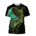 Bass fishing underwater Yinyang camo 3d print shirts