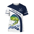 Custom name Mahi-mahi fishing design 3d print shirts