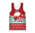 HC Christmas Santa Fishing YOLO - Red TR131101 - Amaze Style™-Apparel
