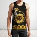 Awesome Cow And Sunflower 3D All Over Printed Shirts