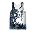 Blue Dragon 3D Hoodie Shirt For Men And Women