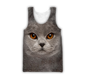 British Shorthair Cat face hair premium hoodie sweatshirt cover