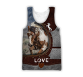 Love Beautiful Horse 3D All Over Printed Shirts For Men And Women TR2505203S-Apparel-MP-Tank Top-S-Vibe Cosy™