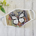 Butterfly Face Mask White ML