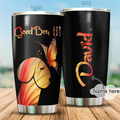 Premium Good Boy Loves Dogs & Butterfly Personalized Stainless Steel Tumbler