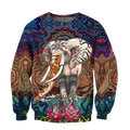 Mandala 3D All Over Printed Unisex Shirts Mandala Elephant