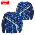 Premium Unique U.S Air Force Veteran Polo All Over Printed Personalized Shirt