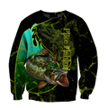 Northern Pike fishing underwater Yinyang camo 3d print shirts