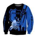 Customize Name Police 3D All Over Printed Unisex Shirts Thin Blue Line