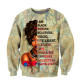 African I Am Black Woman Girl Unisex Deluxe Hoodie ML