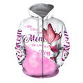 3D All Over Print Love Mom Butterfly Art Hoodie NM-Apparel-NM-Zipped Hoodie-S-Vibe Cosy™