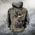 3D All Over Printed Duck Hunting Three Dog Hoodie - Amaze Style™-Apparel