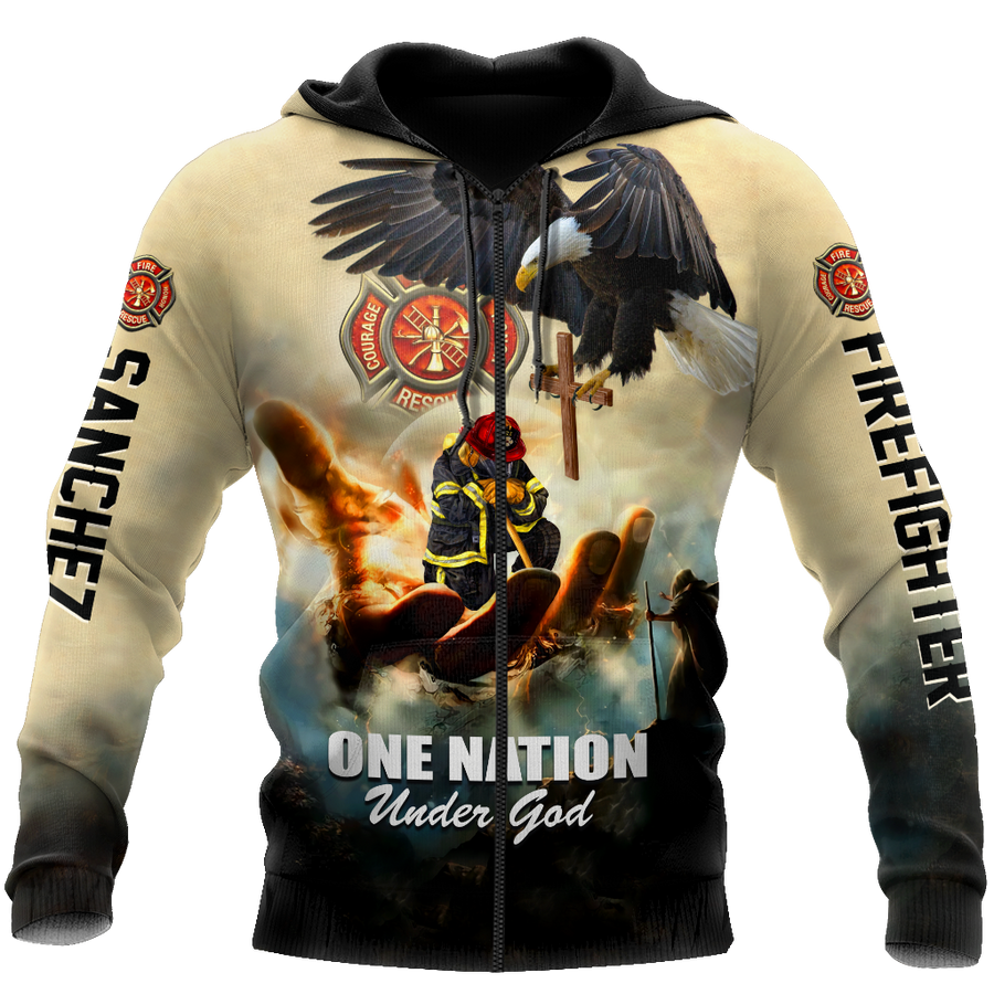 Customize Name Firefighter Hoodie Shirts For Men And Women TNA09032101