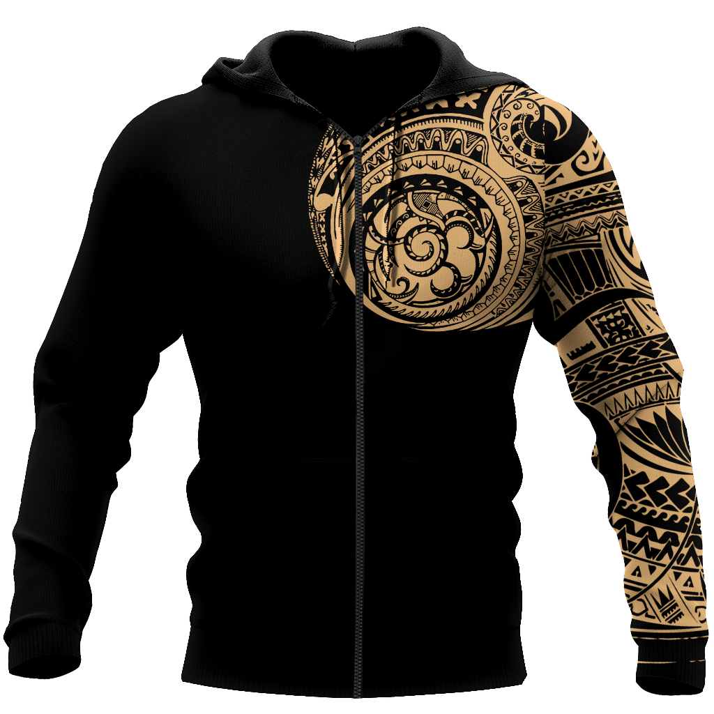 Amazing Polynesian Traditional Tattoo Unisex Deluxe Hoodie ML