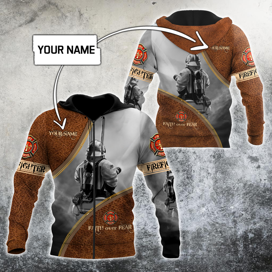 Customize Name Silent Warrior Firefighter Hoodie For Men And Women MH06022101