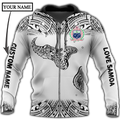 Amazing Polynesian Personalized Samoa Map Tattoo Unisex Deluxe Hoodie ML