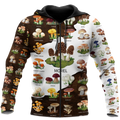 Edible mushroom hunting world 3d print shirts