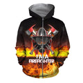 3D All Over Printed Firefighter T-shirt-Apparel-6teenth World-ZIPPED HOODIE-S-Vibe Cosy™