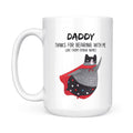 Best Gift For Dad White Mug Custom Name Thanks For Bearing With Me