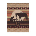 Custom Blanket Native Cowboy Sherpa Blanket TQH