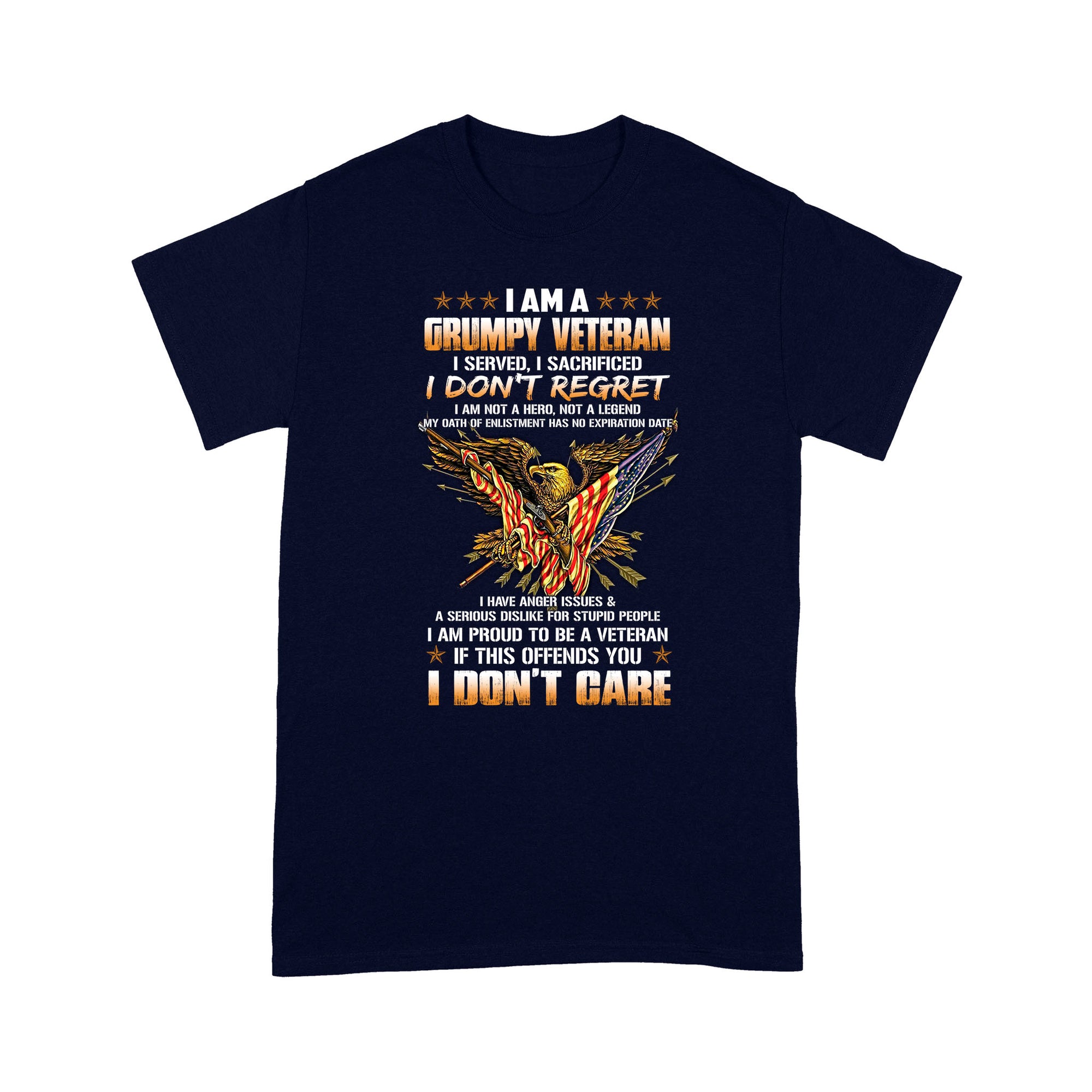 I Am A Grumpy Veteran-US Veteran Standard T-shirt TA