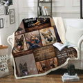 Custom Blanket German Shepherd Dog Mom - Best gift for German Shepherd Lovers - Sherpa Blanket DL