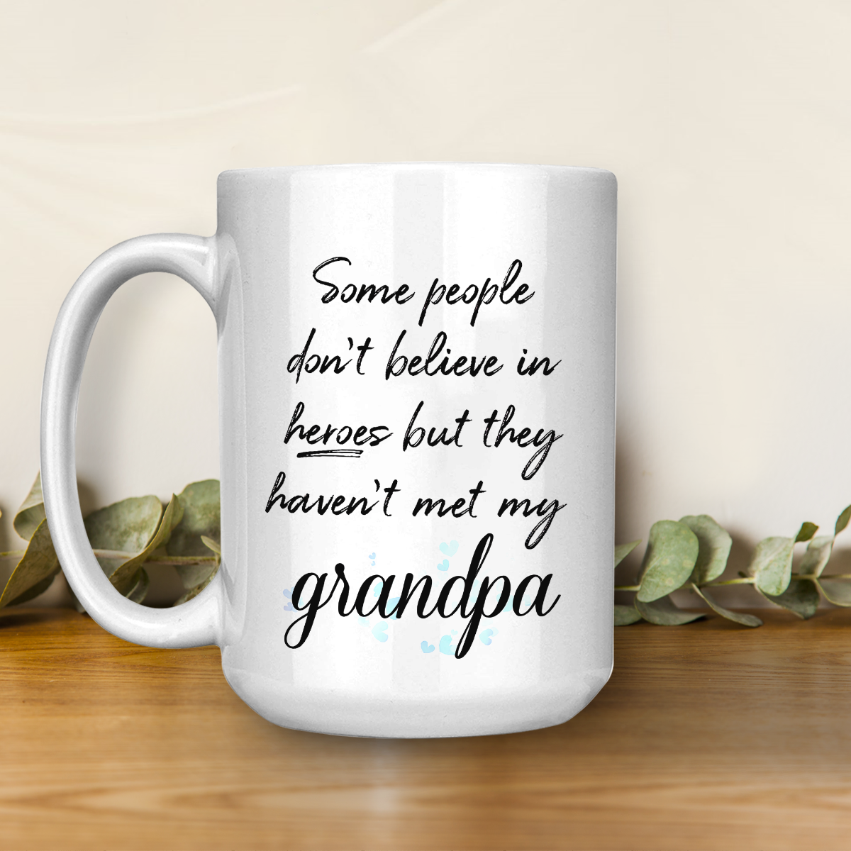 White Mug Best Gift For Dad Grandpa