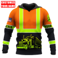 Personalized Trucker Safety 3D Printed Shirts TN