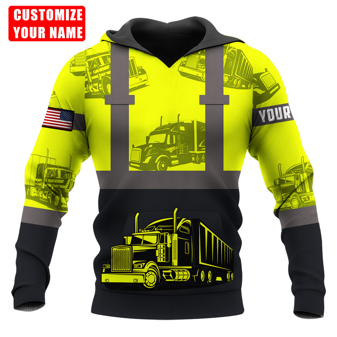 Personalized Trucker 3D All Over Printed Shirts For Men And Women TN