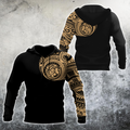 Amazing Polynesian Traditional Tattoo Unisex Deluxe Hoodie ML