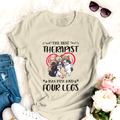 Dog T-shirt The Best Therapist Has Fur And Four Leg Bulldog