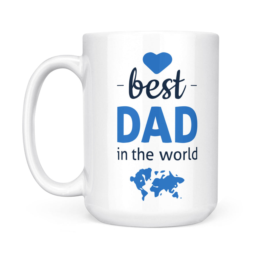 White Mug Best Dad In The World